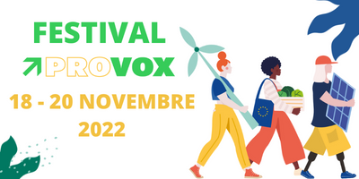 Visuel du festival Provox du 18 au 20 novembre 2022