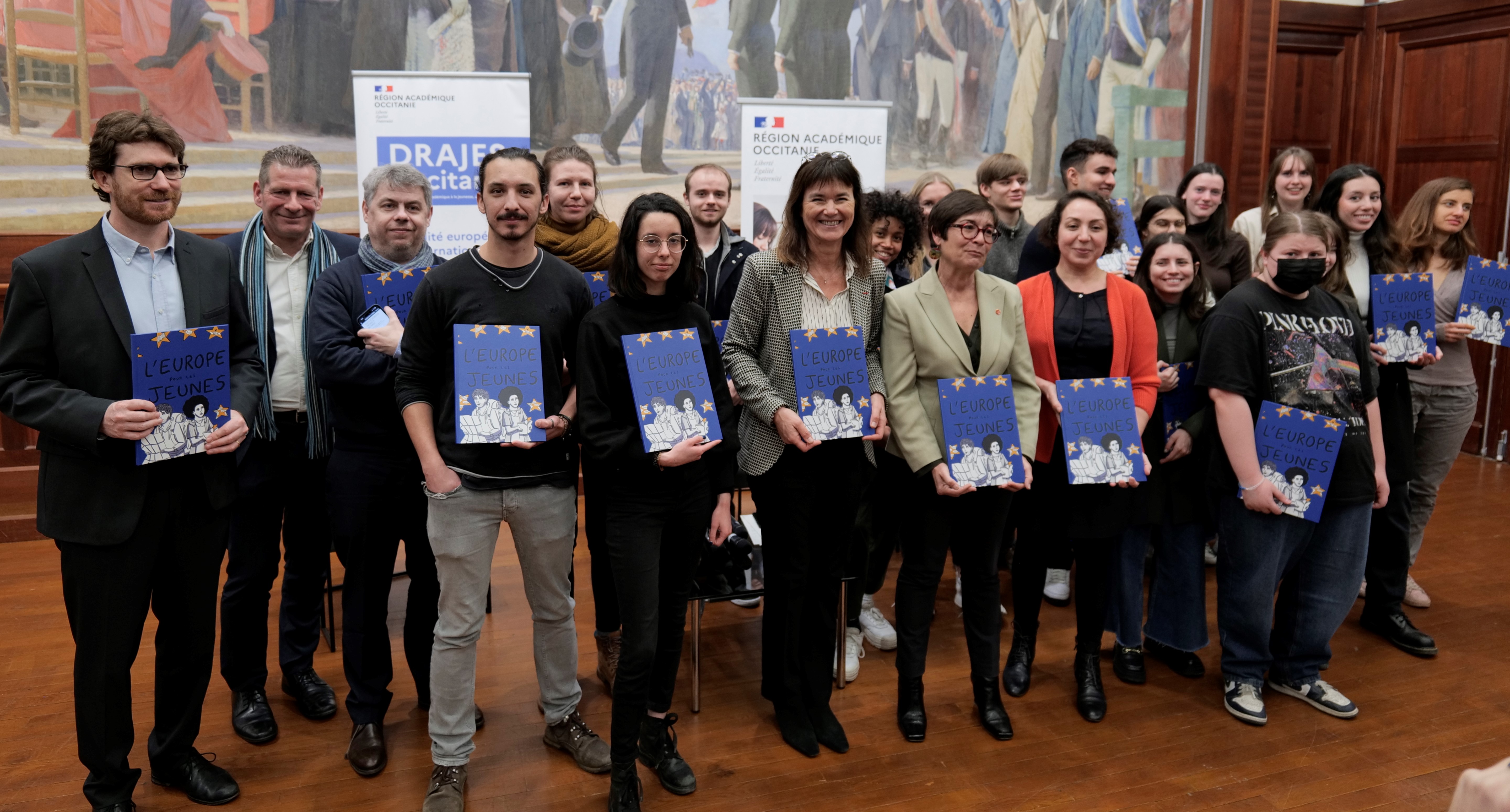 Le lancement de la diffusion de cette bande dessinée au rectorat de Montpellier, sous la présidence de Sophie BÉJEAN, rectrice de la région académique Occitanie, rectrice de l'académie de Montpellier, Chancelière des universités, en présence de Nadia BELLAOUI, présidente de l'Agence du Service civique et de Maria Alice PELE, vice-présidente du Conseil Régional en charge de la politique de la ville.