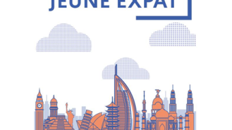 Dessin numérique de villes emblématiques à l&#039;étranger pour le guide du jeune expat