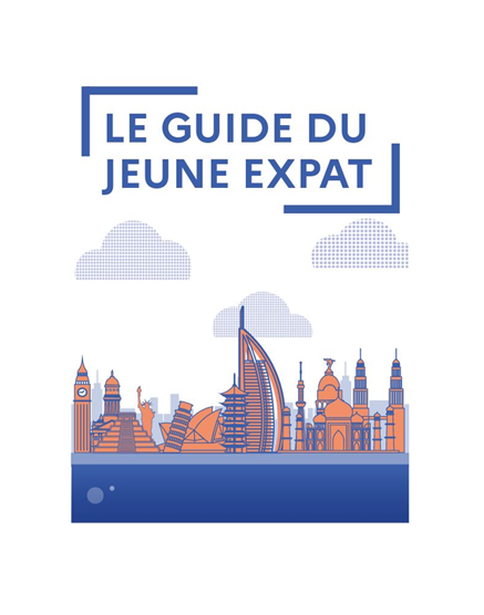 Dessin numérique de villes emblématiques à l'étranger pour le guide du jeune expat